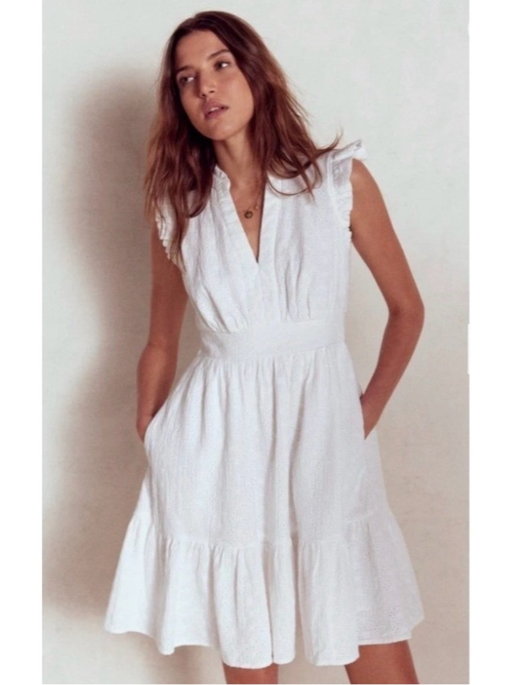 Boden Wren Double Cloth Short Dress 10